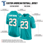 Malachite White-Red Authentic Football Jersey custom content